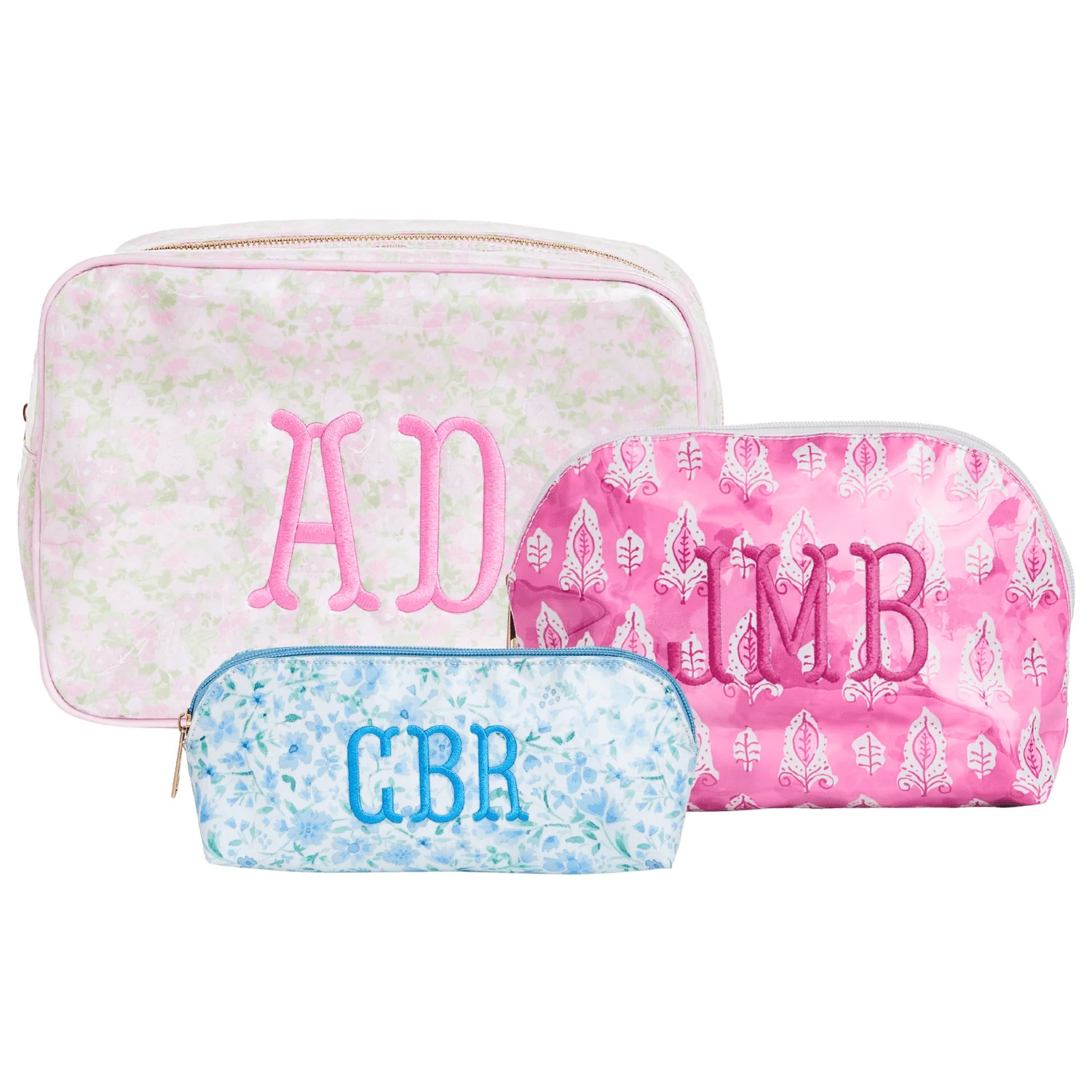 Clear Coated Pouch | Sprinkled With Pink