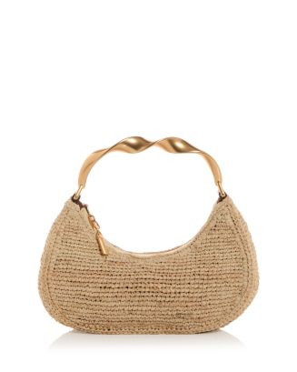 SIMKHAI Nixi Twist Handle Raffia Bag   | Bloomingdale's Handbags | Bloomingdale's (UK)