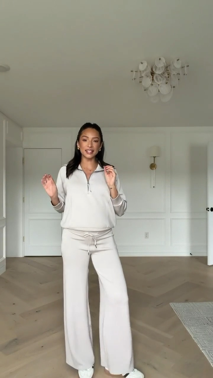 Use code NENAXSPANX for 15% off + free shipping! Wearing size S half zip and size S tall wide leg pants 

Fall outfit 
Fall fashion 
Loungewear
Airport outfit 
Travel outfit 

#LTKStyleTip #LTKTravel #LTKSeasonal