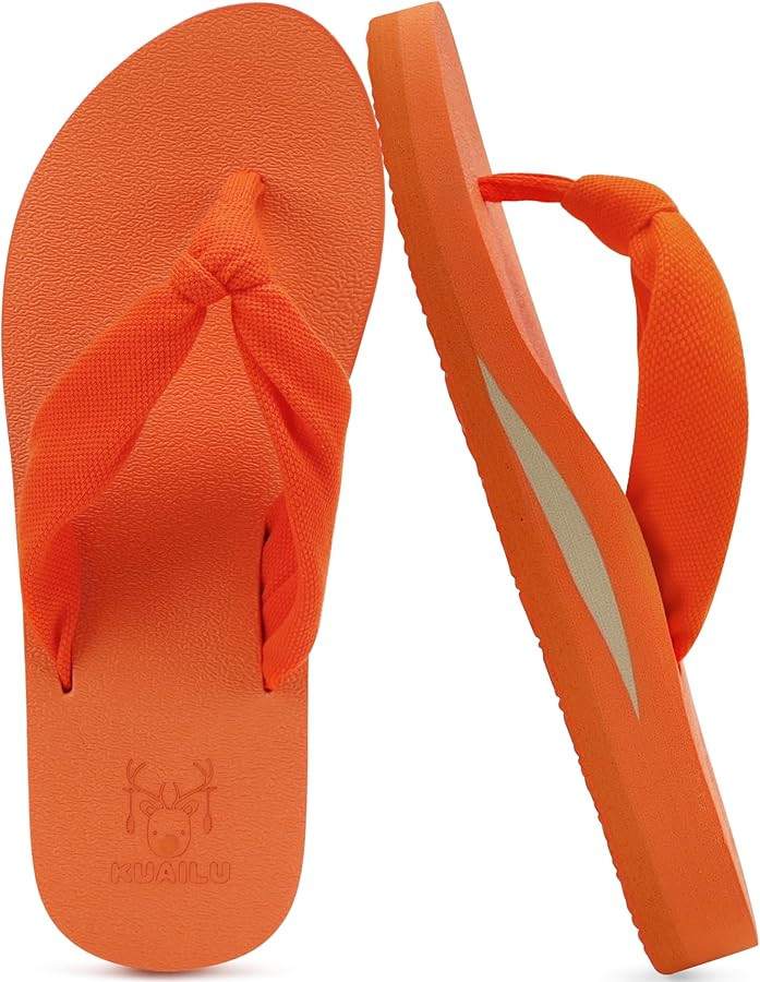 KuaiLu Flip Flops for Women with Arch Support Yoga Mat Comfortable Summer Beach Walking Thong Cus... | Amazon (US)