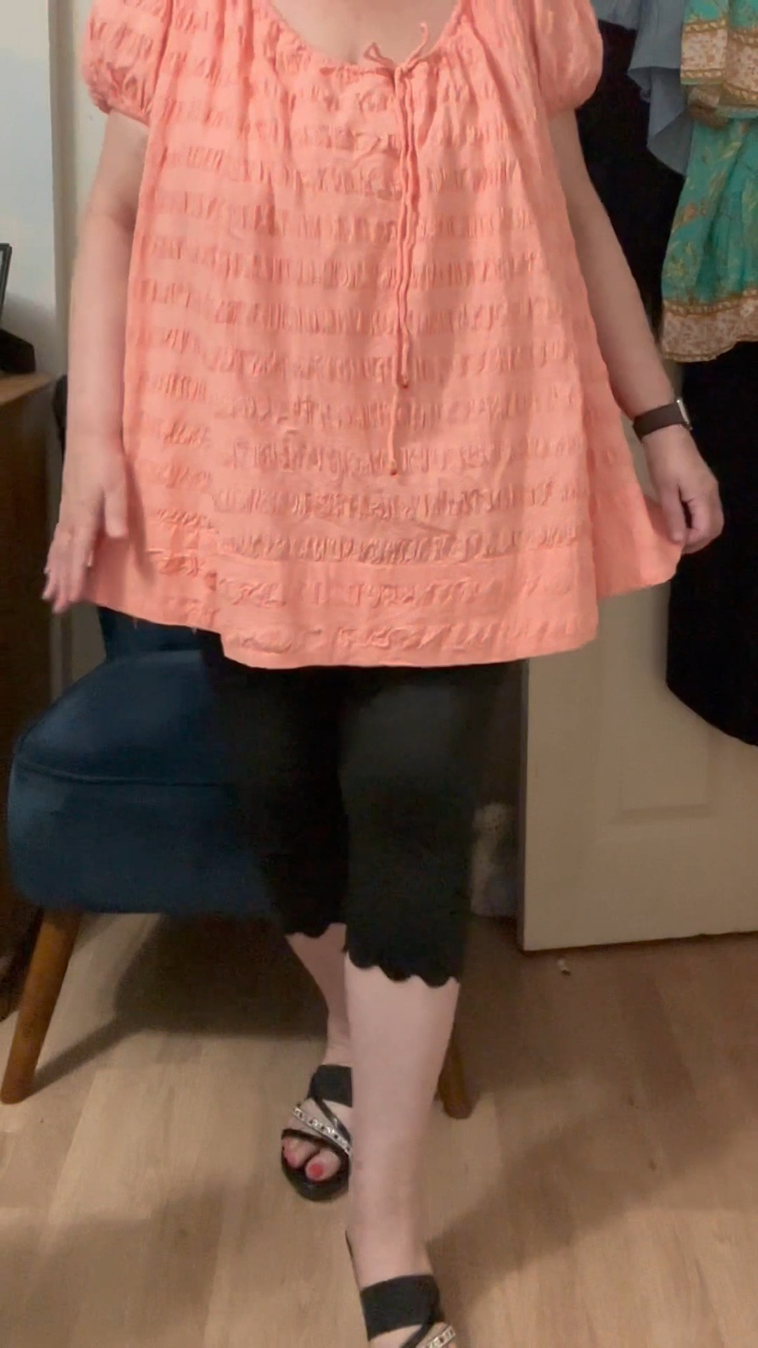 Holiday outfit airport outfit summer dresses scoop neck swing dress curve fashion comfy style 

Cropped trousers are true to size very stretchy & comfy 

#LTKstyletip #LTKcurves #LTKsummer