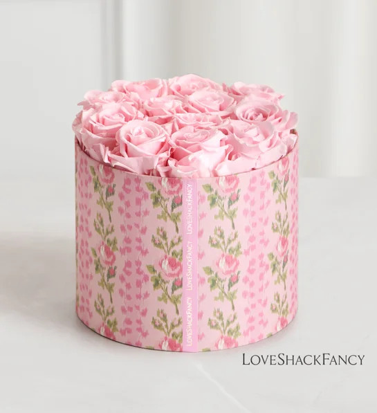LoveShackFancy Pretty In Pink Preserved Magnificent Roses® | 1800flowers.com