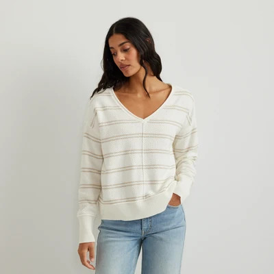 Women's V-Neck Sweater - Stripe | Eddie Bauer US & CA