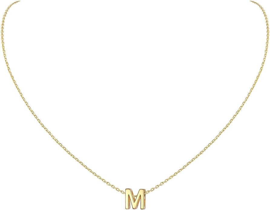 ChicSilver 925 Sterling Silver Initial Necklace for Women Dainty Letter Jewelry Personalized Gift... | Amazon (US)