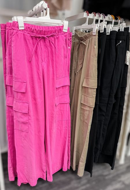 This is for my tall girlies! These high-rise wide leg cargo pants from A New Day are pretty lightweight and would be perfect for spring and summer looks 🙌🏼 High-rise with elastic and tie waistband, wide leg, functional side and cargo pockets, twill fabric is soft and comfy! $35 in these 3 colors 🫶🏼

#LTKfindsunder50 #LTKfindsunder100 #LTKstyletip