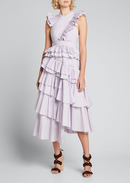 Ulla Johnson Aurore Tiered Ruffle Dress | Bergdorf Goodman