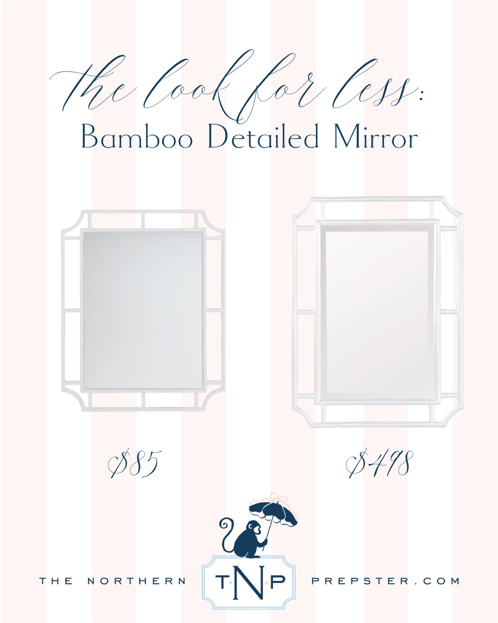 Look for Less: Bamboo Detailed Mirror 

#LTKhome #LTKfindsunder100