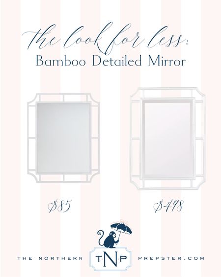 Look for Less: Bamboo Detailed Mirror 

#LTKhome #LTKfindsunder100