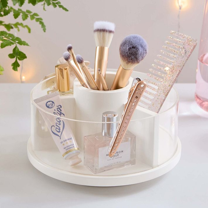 Wood & Acrylic Storage Spinner | Pottery Barn Teen