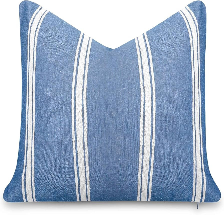 Crumbs Home California Casual Coastal Indoor Outdoor Throw Pillow Cover, 20"x20" Water Repellent ... | Amazon (US)