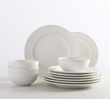 Astoria Stoneware 12-Piece Dinnerware Set | Pottery Barn (US)