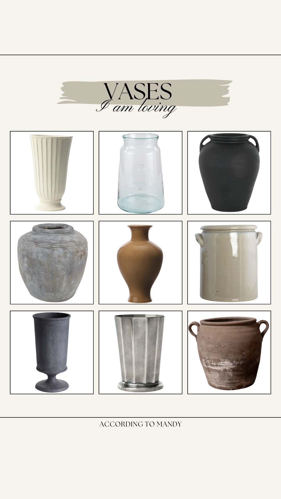 Vases I am loving!

vases, vessels, vintage vase, silver vase, rustic vase, pot

#LTKHome #LTKStyleTip
