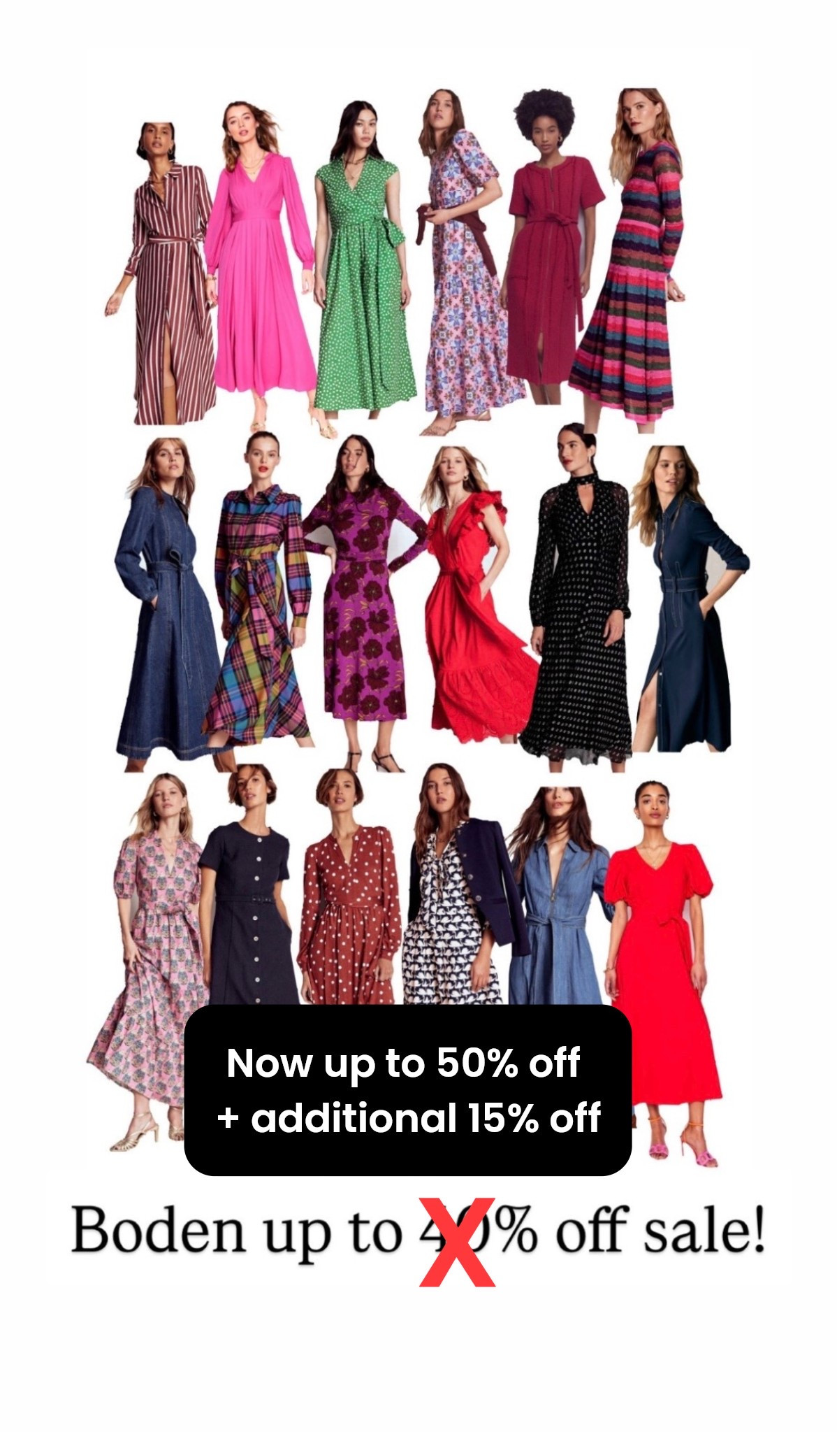 @boden sale just got even better! Now up to 50% off + an additional 15% off already marked down items! 

#LTKSaleAlert