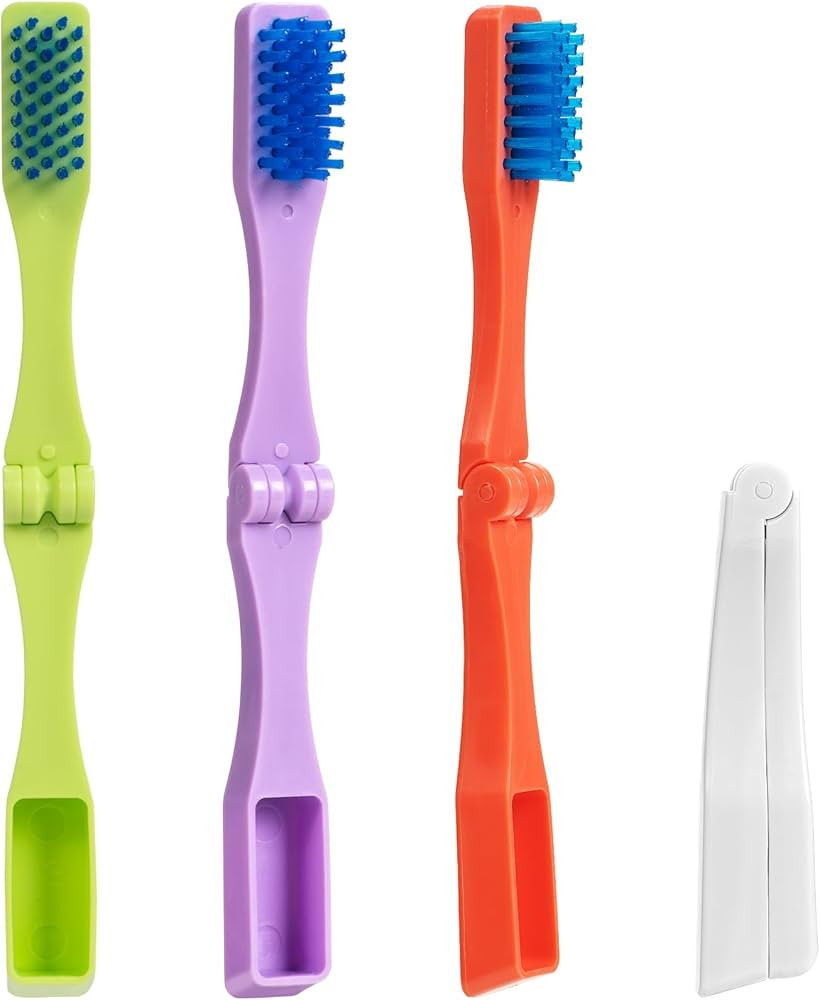 Travel Toothbrush, Individually Wrapped Pre-Pasted Soft Bristles, Disposable Toothbrushes with To... | Amazon (US)