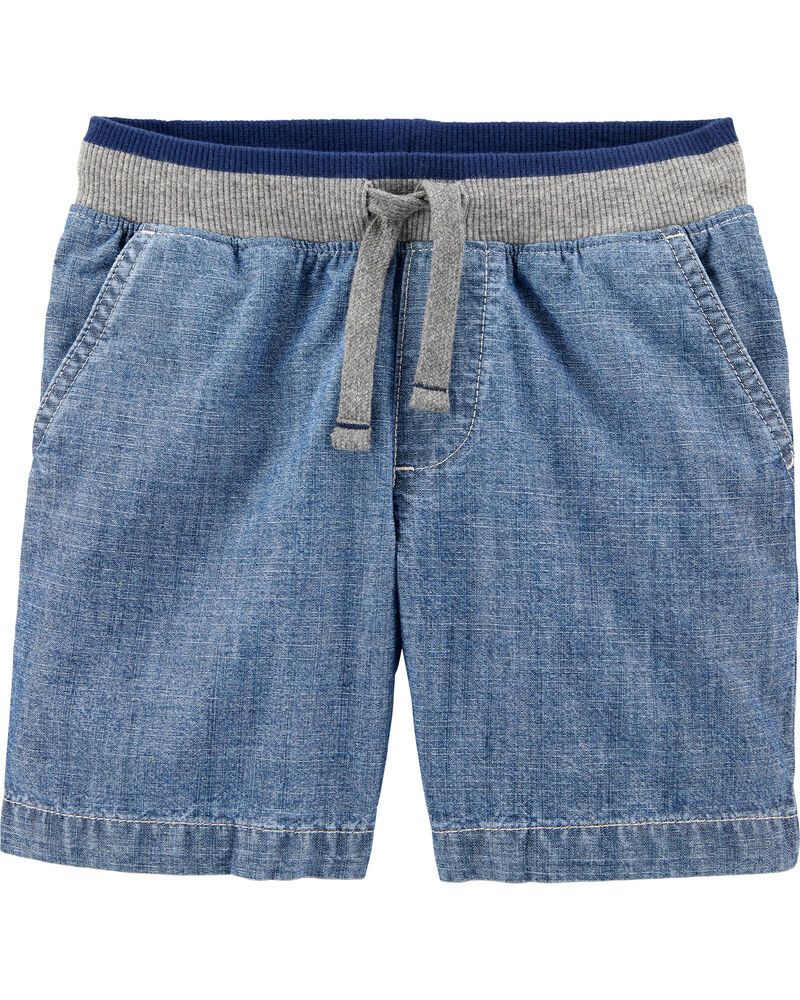 Easy Pull-On Chambray Dock Shorts | Carter's