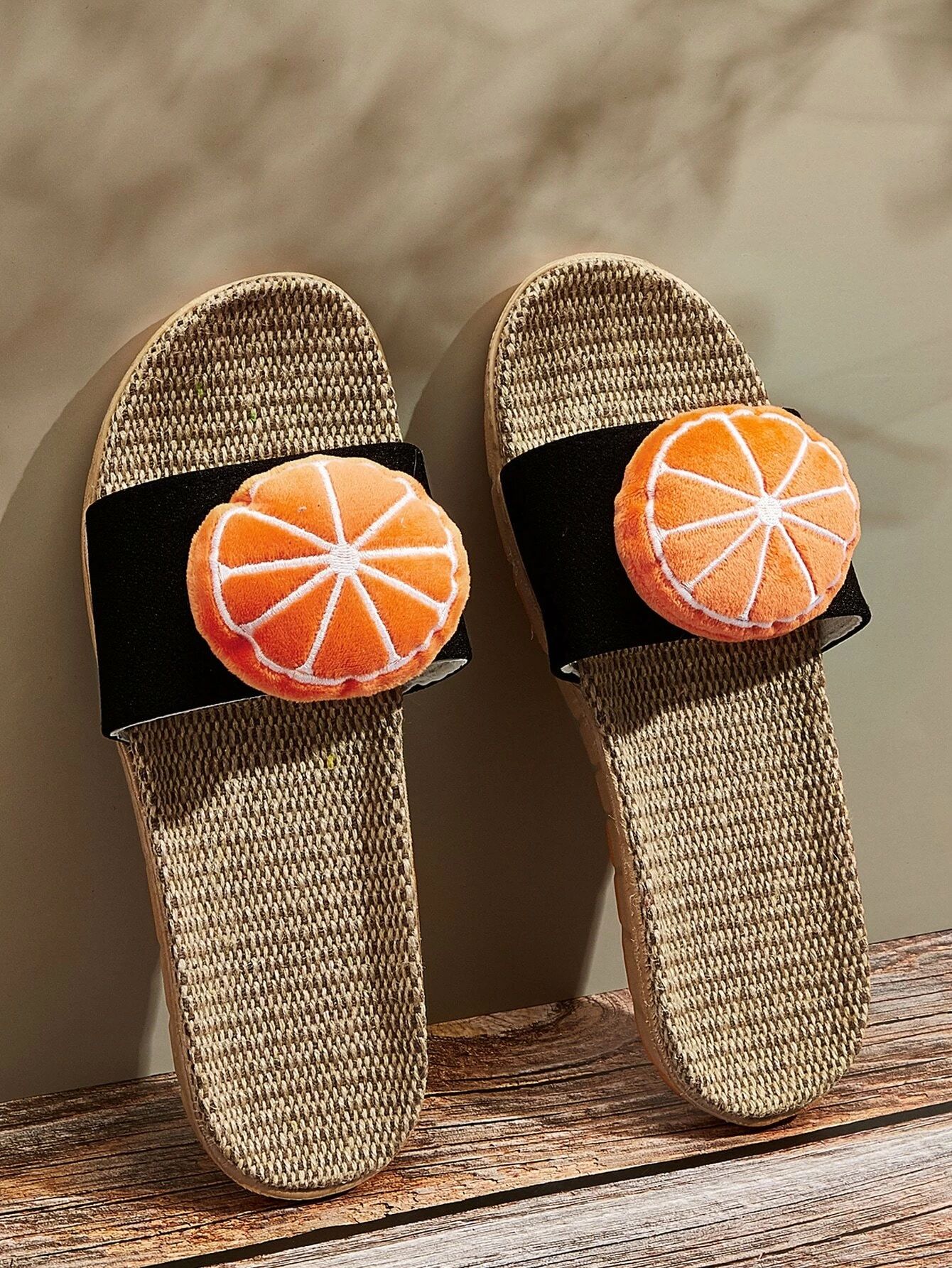 Orange Decor Sliders | SHEIN