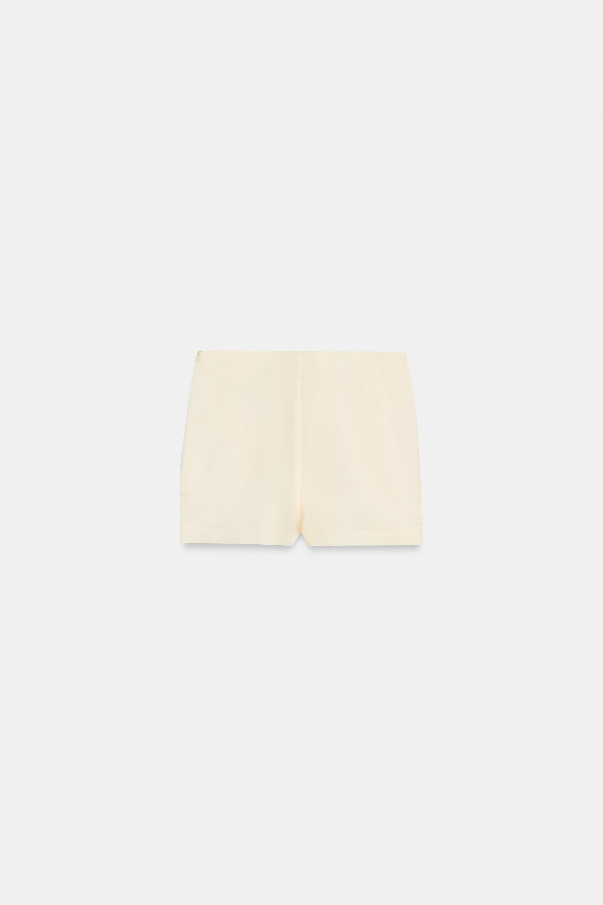 CONTRAST LACE SKORT | Zara UK
