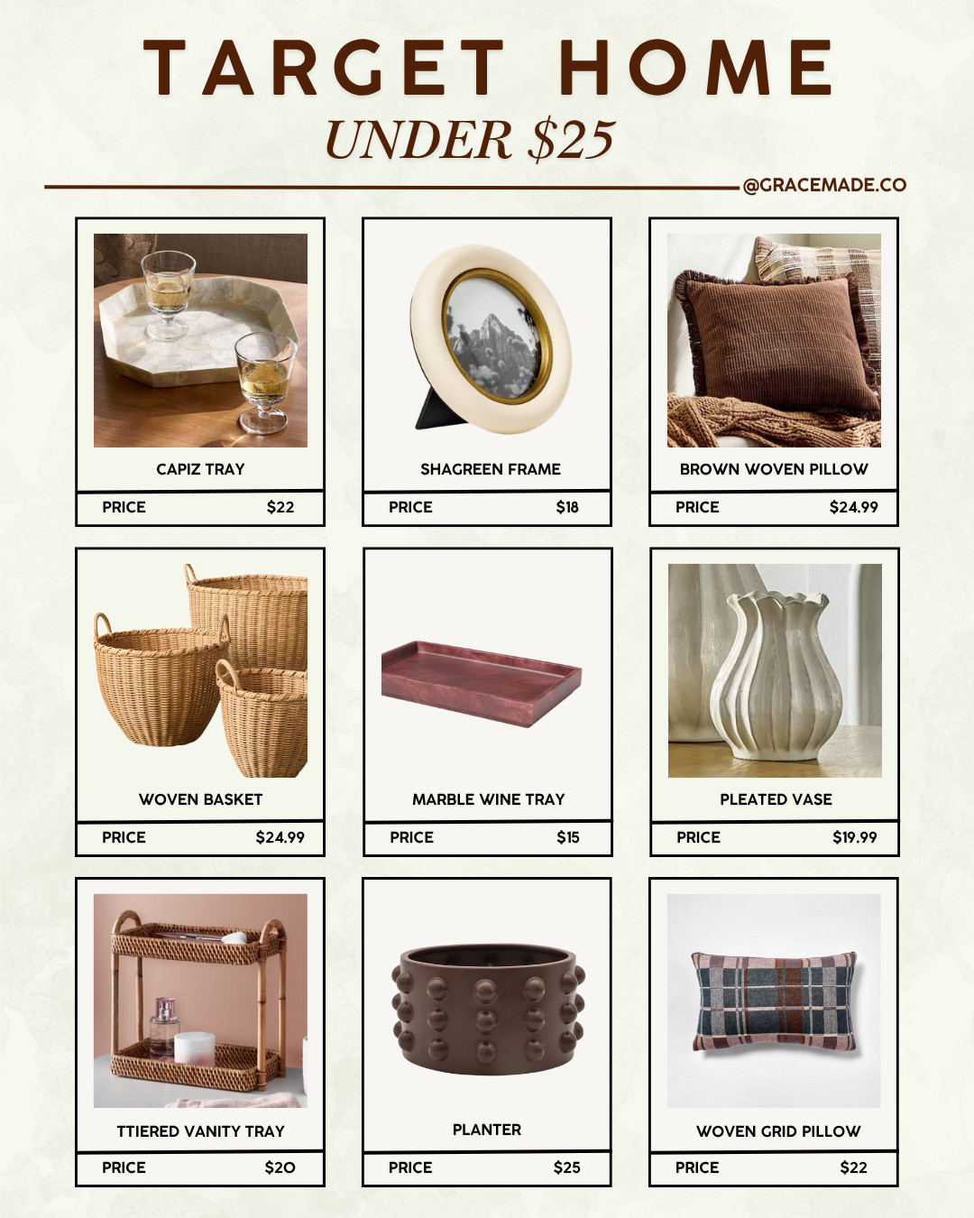 Target home finds under $25 

 #LTKSeasonal #LTKHome #LTKSaleAlert