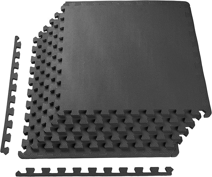 Signature Fitness Puzzle Exercise Mat with EVA Foam Interlocking Tiles for MMA, Exercise, Gymnast... | Amazon (US)