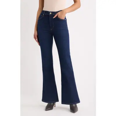 FRAME The Pixie High Waist Flare Jeans in Fairway at Nordstrom, Size 24 | Nordstrom