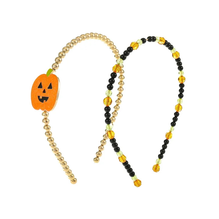 Way to Celebrate Halloween Beaded Headband Set, 2 Pieces | Walmart (US)