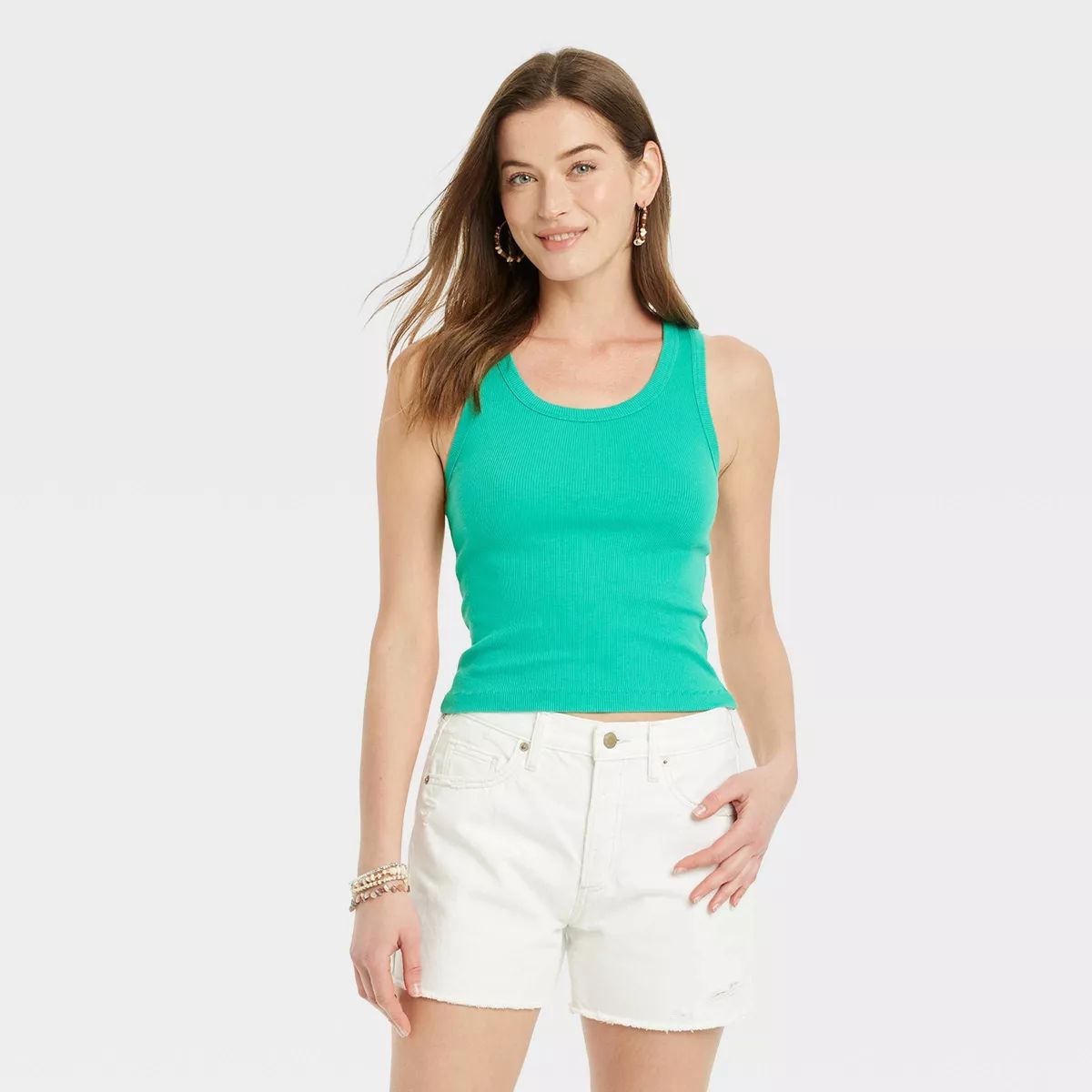 Women's Shrunken Rib Tank Top - Universal Thread™ | Target