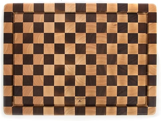 MACKENZIE-CHILDS Check Carving Board, Decorative Wooden Cutting Board, 13 Inches x 17 Inches | Amazon (US)