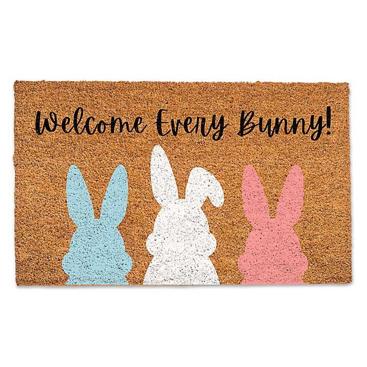 New! Welcome Every Bunny Doormat | Kirkland's Home