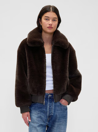 Faux Fur Bomber Jacket | Gap (US)