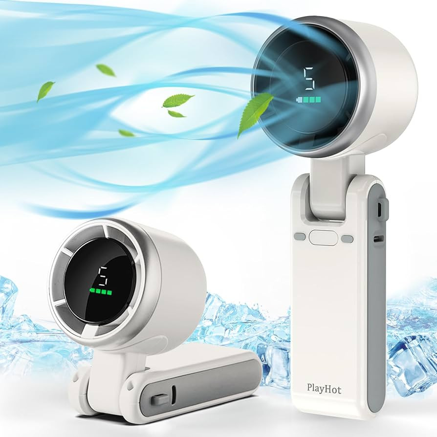 Portable Handheld Turbo Fan, 5 Gear Wind, Battery Operated, Up to 12 Working Hours, 3 IN 1 Hand F... | Amazon (US)