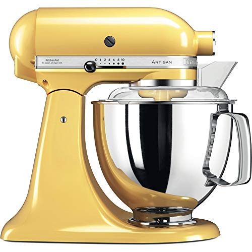 Kitchenaid 5KSM175PSBMY Artisan 4.8L Stand Mixer Majestic Yellow, 700005910 | Amazon (UK)