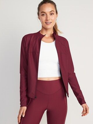 PowerSoft Cropped Full-Zip Performance Jacket for Women | Old Navy (US)