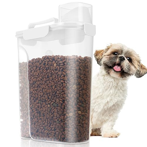 TBMax Dog Food Storage Container 5-7 lbs, Airtight Cat Food Container with Large Spout & Measurin... | Amazon (US)