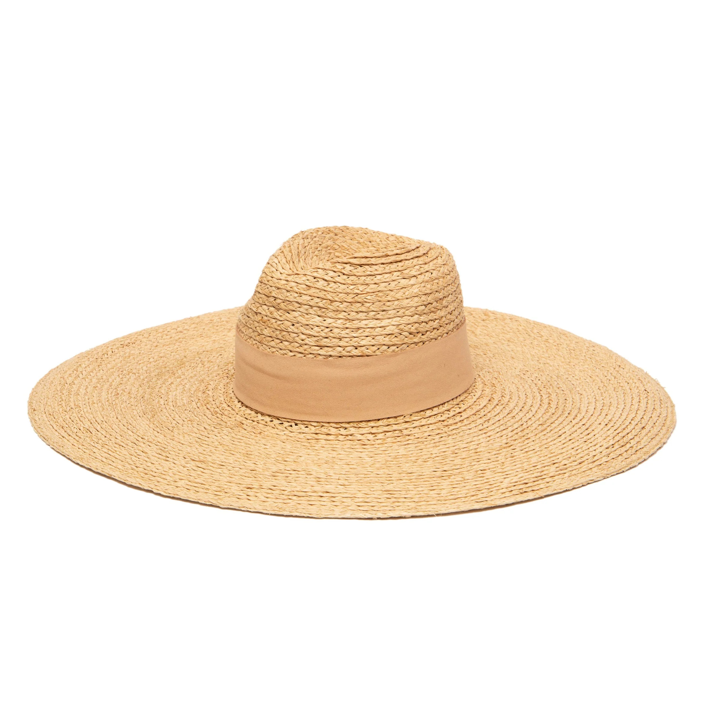 Women's Raffa Braid Wide Brim Fedora With Suede Band | San Diego Hat Company