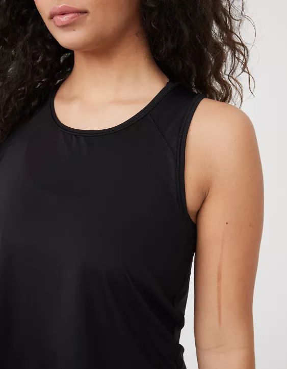 OFFLINE By Aerie Sweat Sesh Cropped Tank Top | Aerie