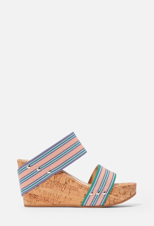 Chloe Double Strap Wedge | JustFab