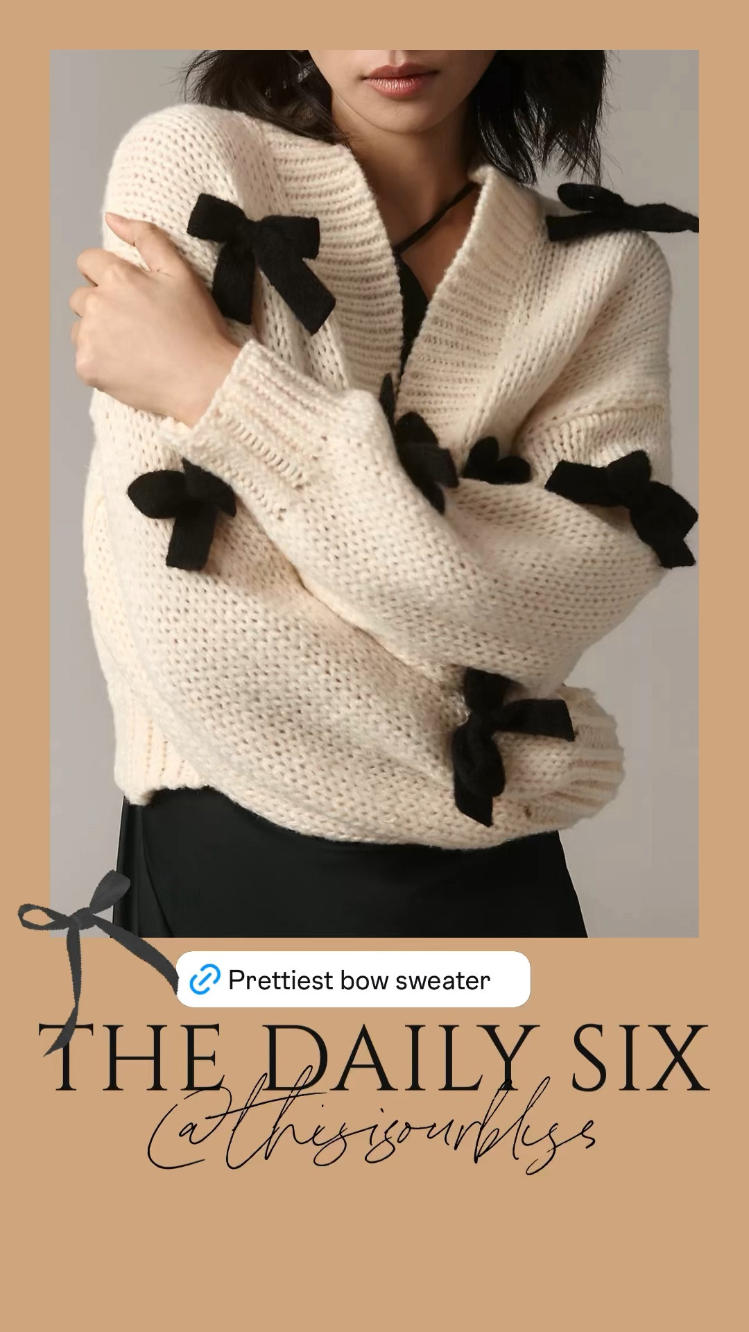 The bow trend! 🎀 How cute is this sweater?! 🖤

Winter style, holiday style, sweater idea, bow sweater, holiday outfit idea 

#LTKHoliday #LTKStyleTip #LTKGiftGuide
