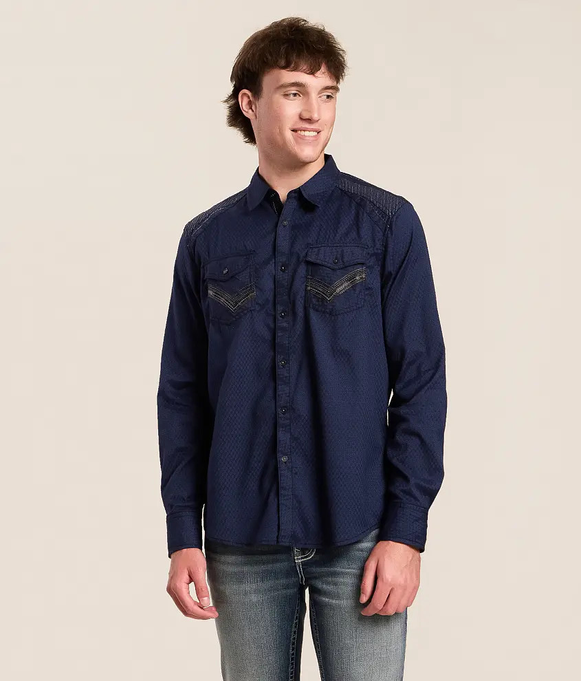 Embroidered Athletic Stretch Shirt | Buckle