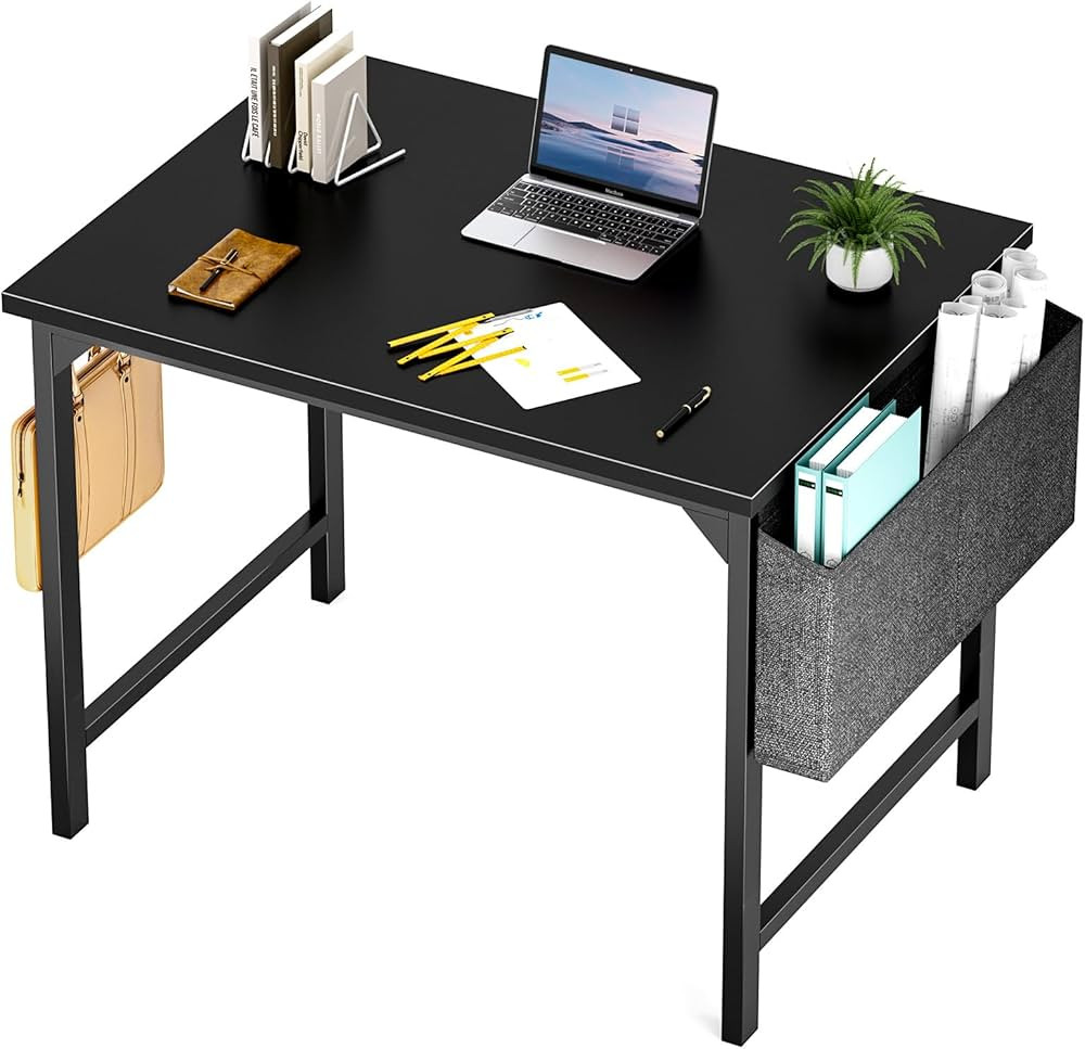 Sweetcrispy Small Computer Office Desk 32 Inch Kids Student Study Writing Work with Storage Bag &... | Amazon (US)