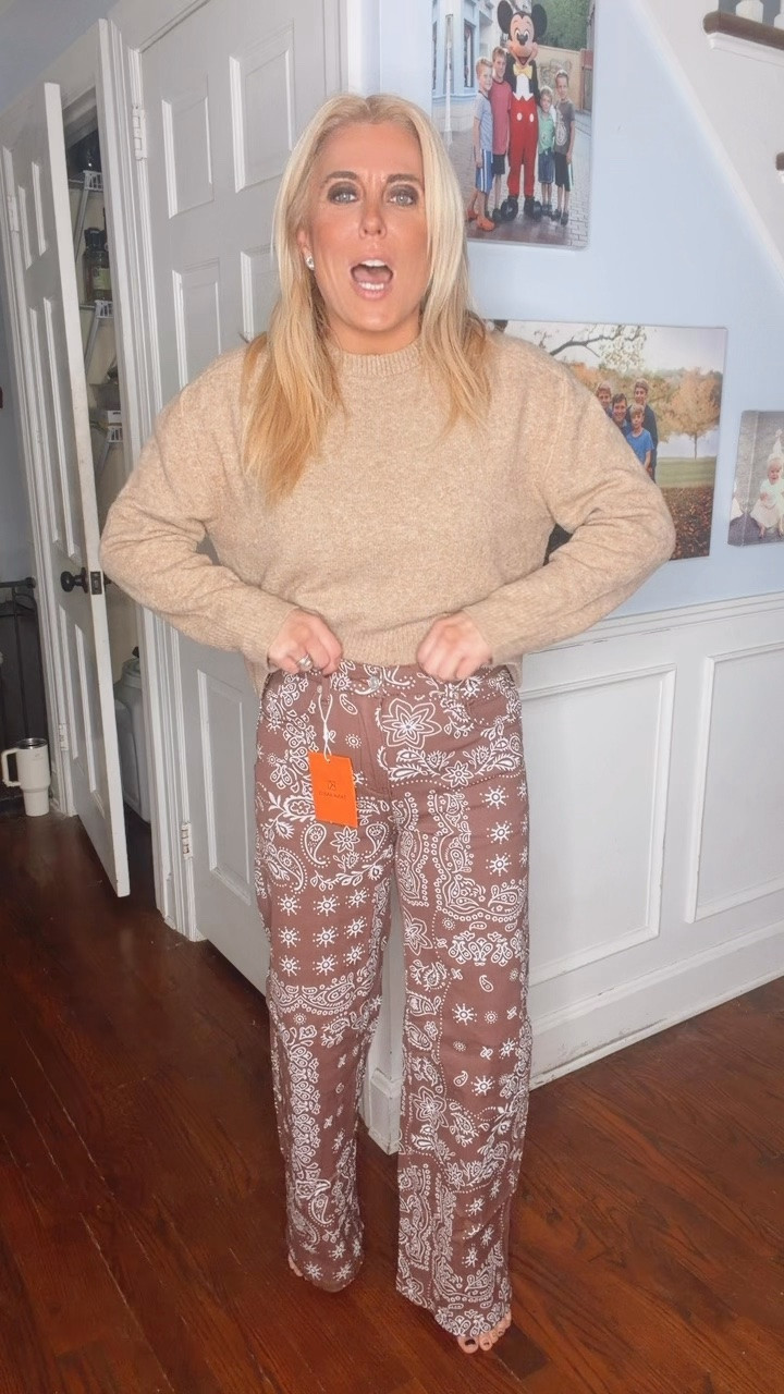 These bandana printed jeans are the best!!!! I just love these!!!