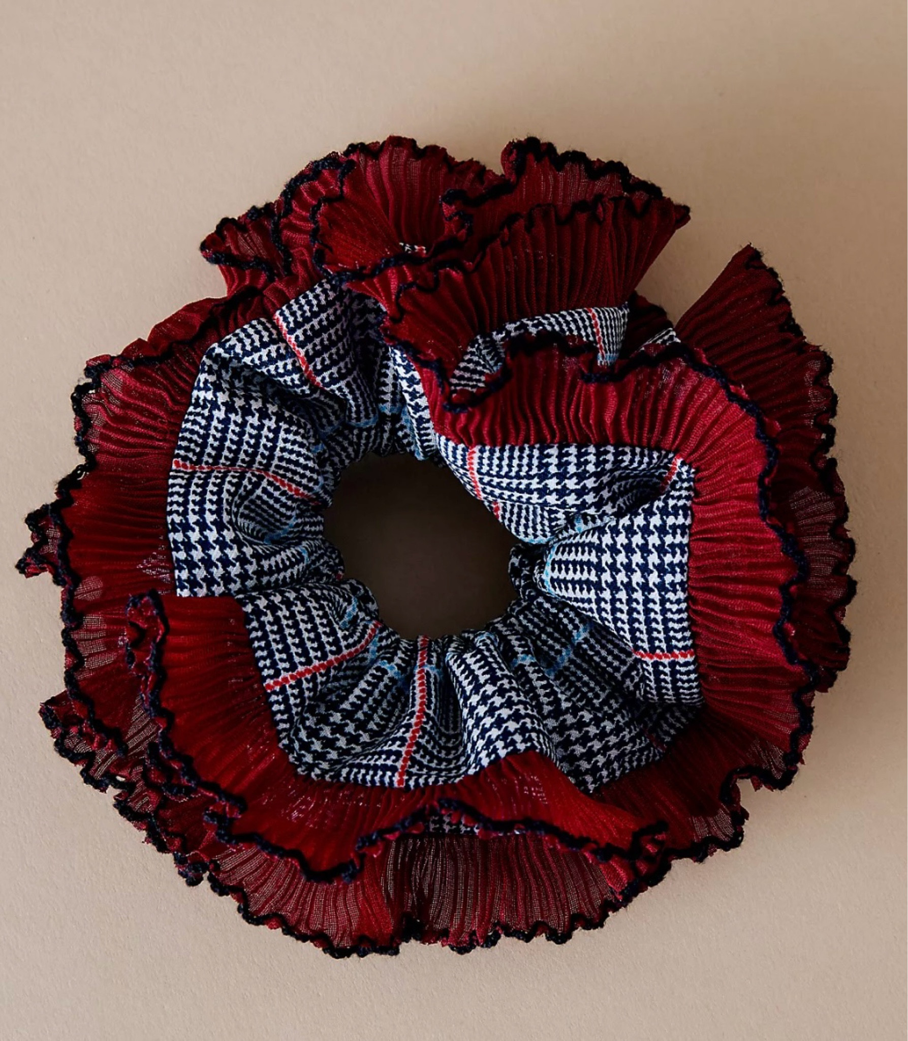 Deep red with a lovely check & a nice black edging 

#LTKuk #LTKautumn