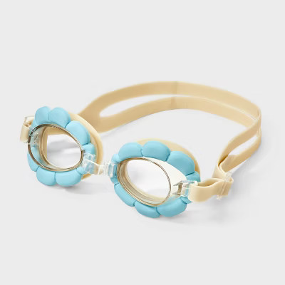 Girls' Flower Swim Goggles - Cat & Jack™ Blue | Target