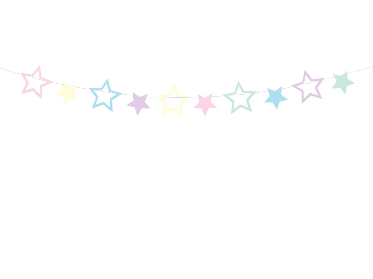 Pastel Stars Garland | Ellie and Piper