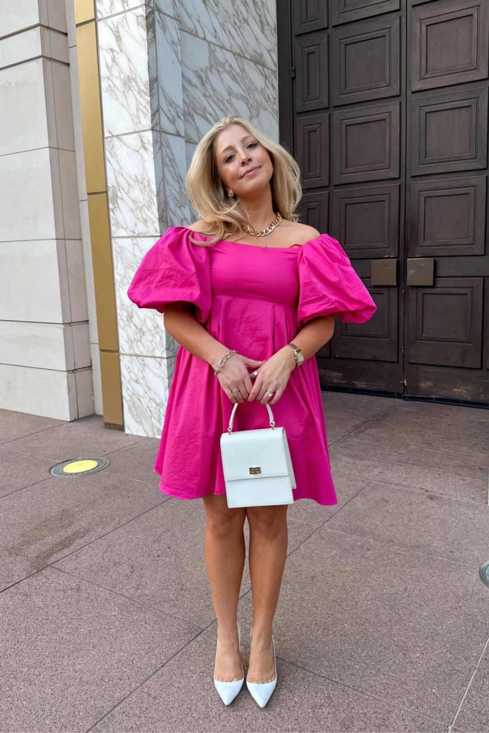 Pink eclectic wedding guest dress / rehearsal dinner dress 
*sizing* wearing a size 4

#LTKfindsunder50 #LTKparties #LTKwedding