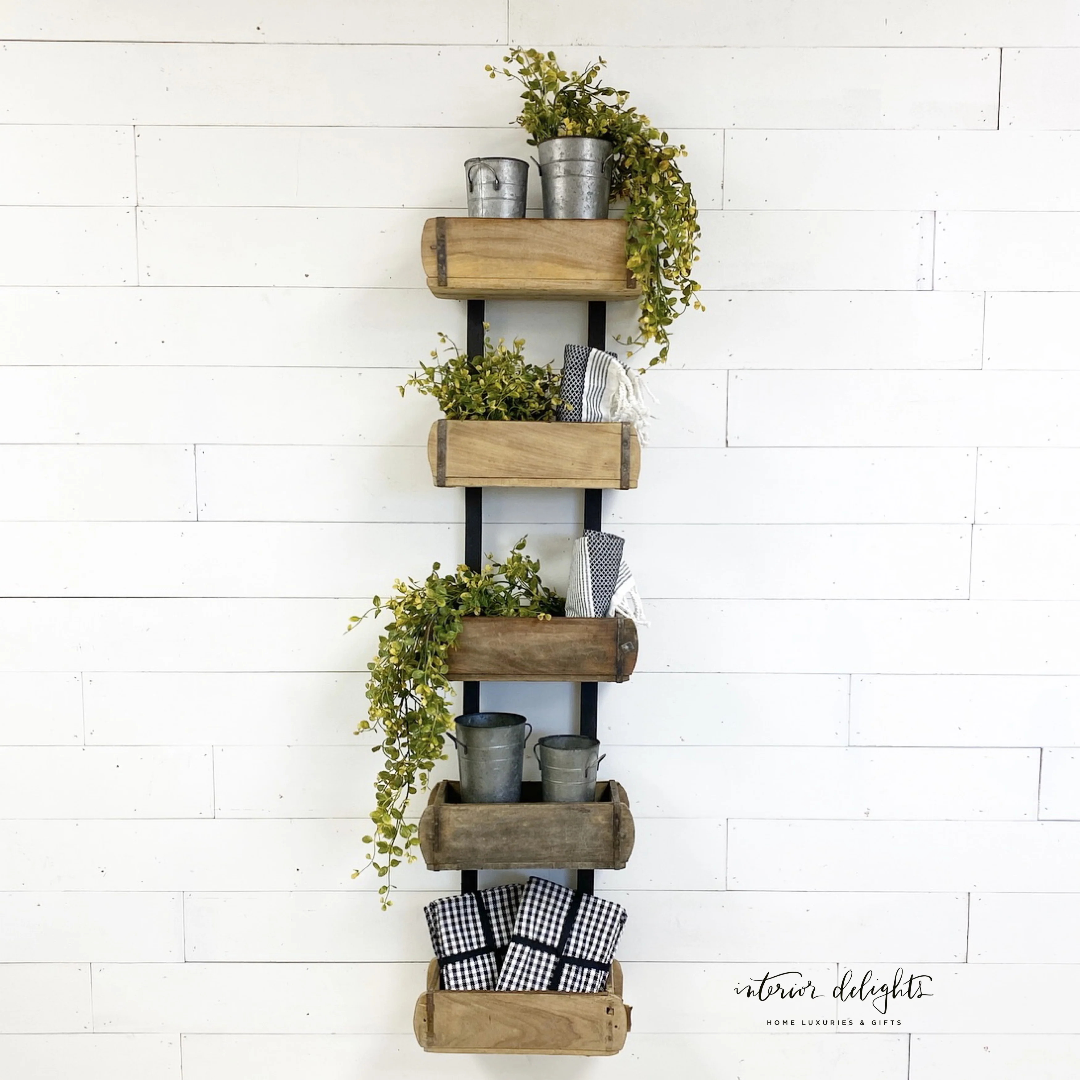 Wooden Box Shelf | Interior Delights