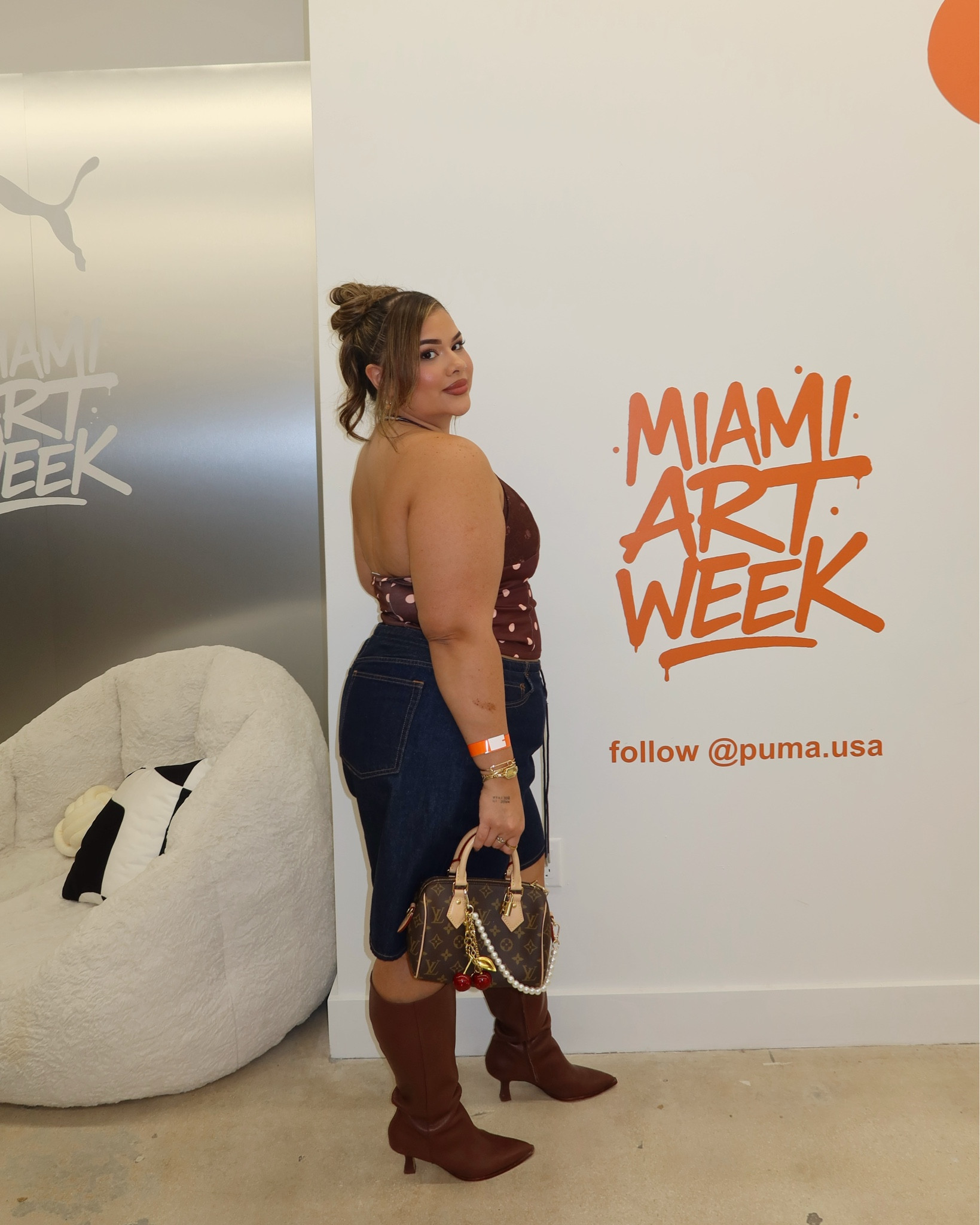 Art Basel day 2 outfit 🤎🎀🧸 wearing size XL in the top and 33 in the shorts!

#LTKootd #LTKPlusSize #LTKMidsize