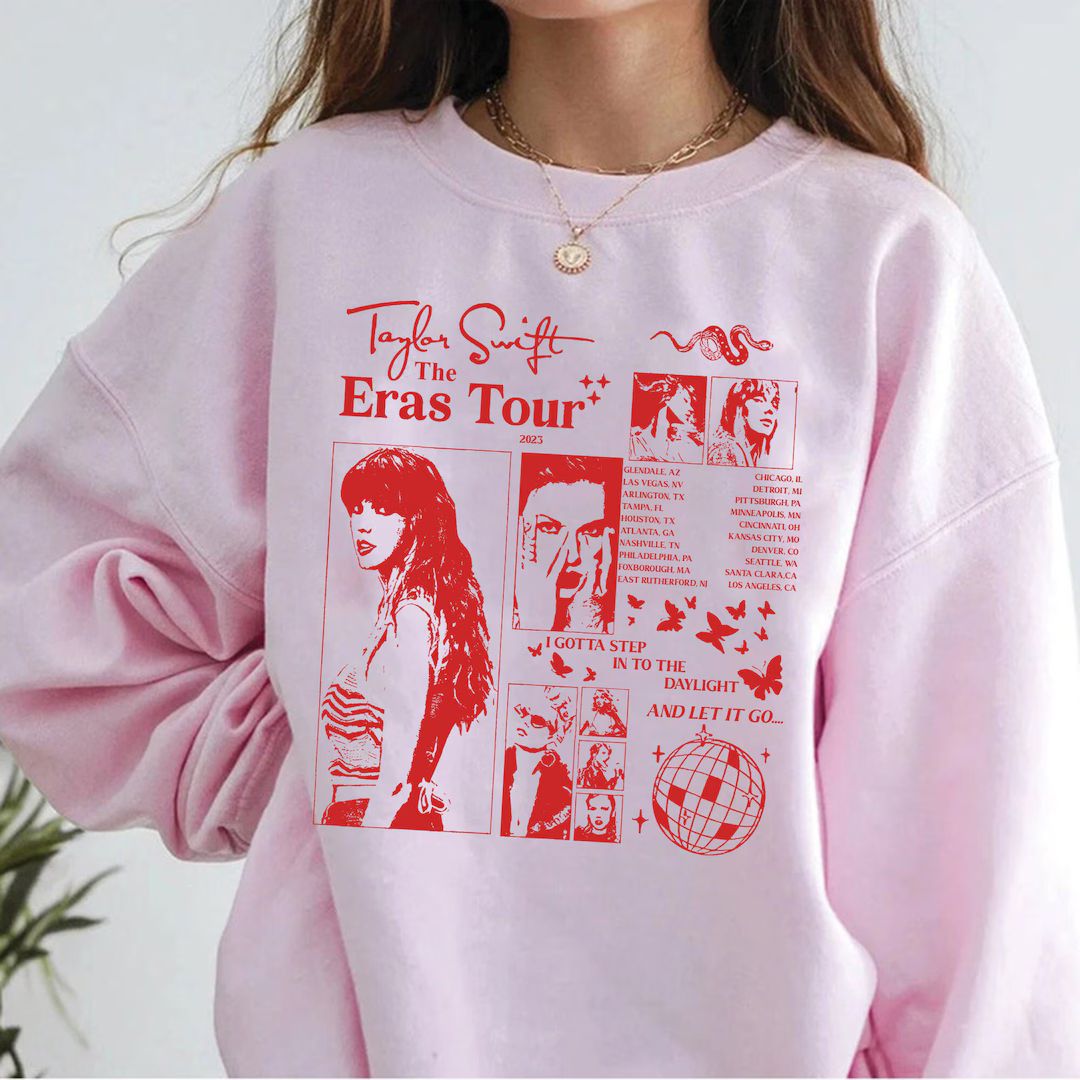 Vintage 2023 ERA's Tour Red, Y2k TS The Eras Tour Shirt, Shirt For Men, Woman, Sweatshirt, Taylor... | Etsy (US)
