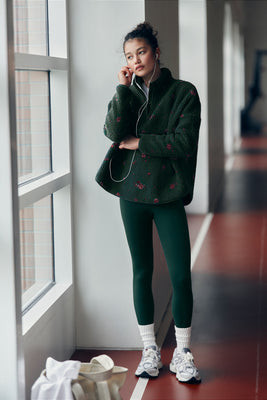 Floral Pine Fleece Cady Quarter Zip | Tuckernuck (US)