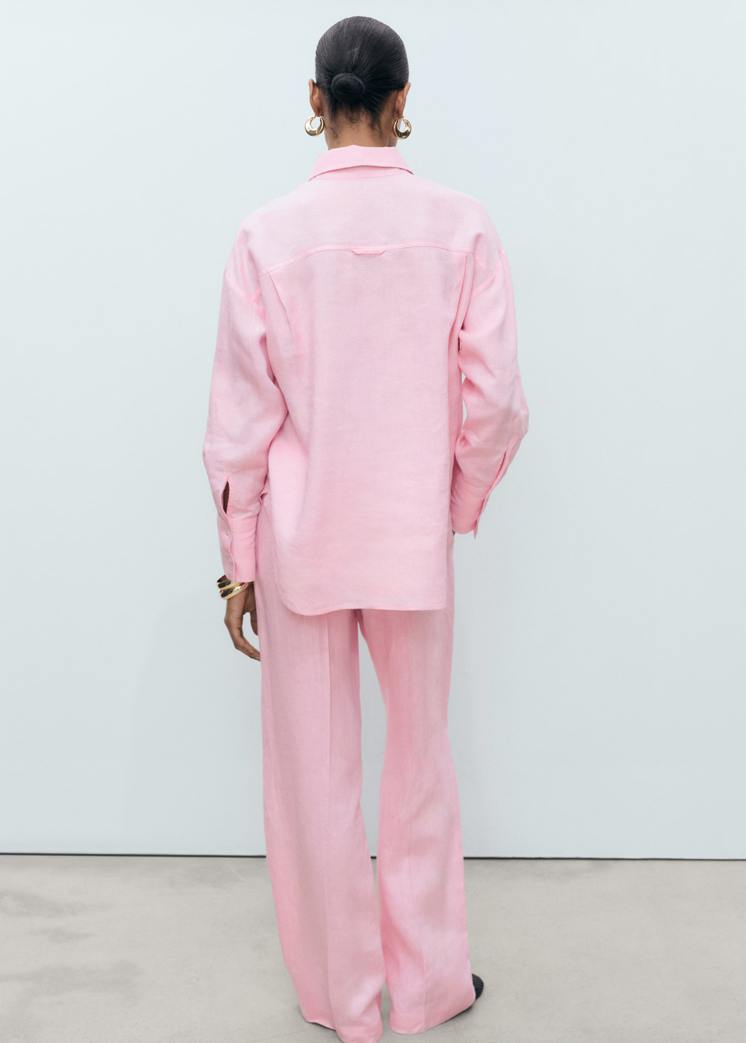 Linen oversized shirt - Women | MANGO USA | Mango (US/MX/AU)