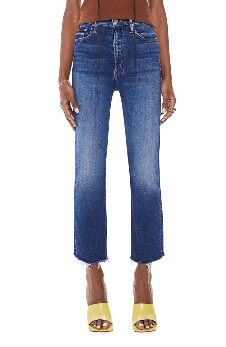 The Tripper High Waist Fray Hem Ankle Jeans | Nordstrom